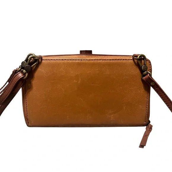 The Sak Brown Leather Crossbody Shoulder Bag - Picture 3 of 5